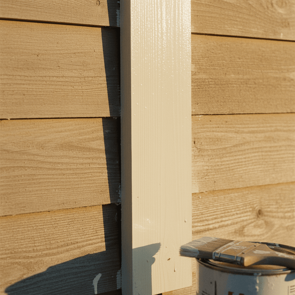Close-up of custom-milled trim matching original house profile